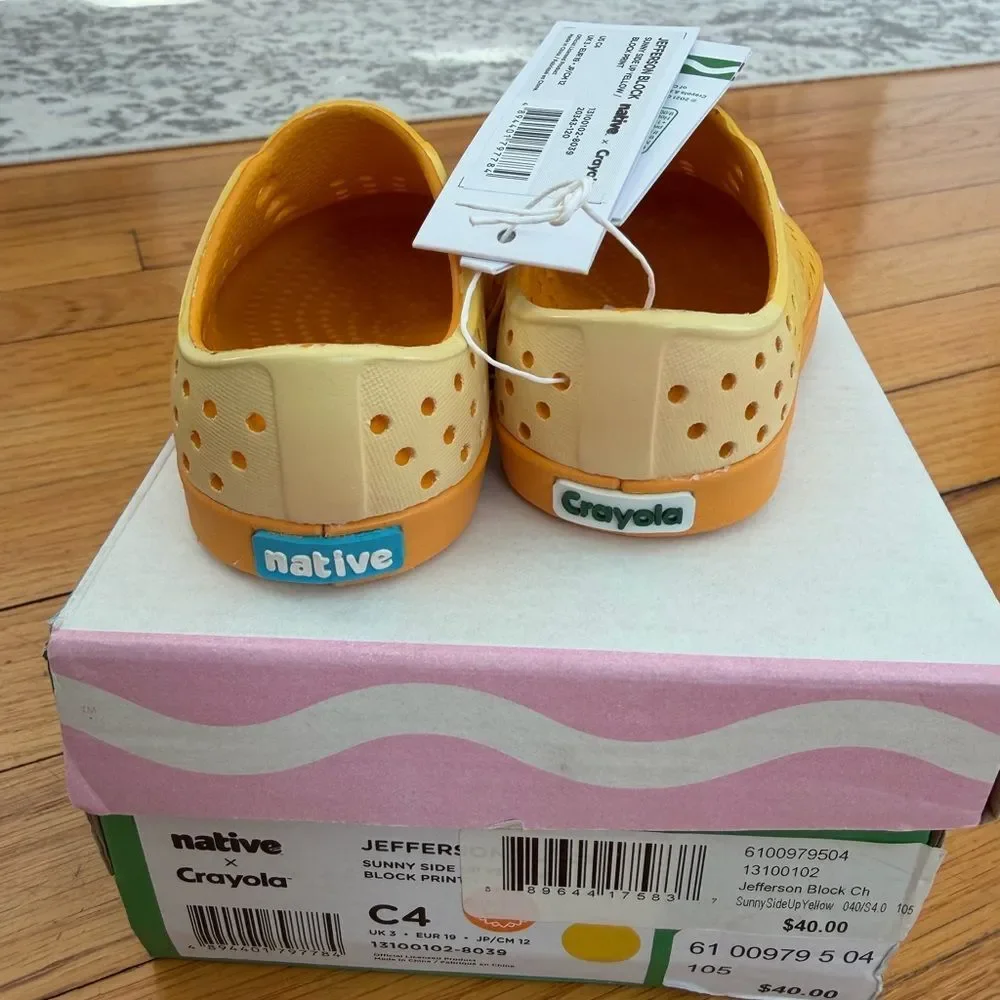 Crayola Kids Sandals - Sunny side up Yellow size C4